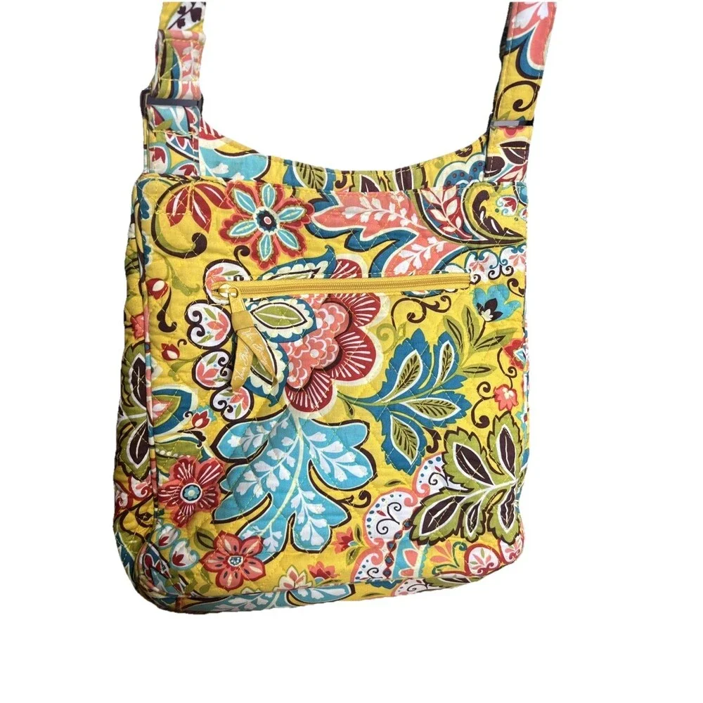 Vera Bradley (2012) Retired Provencal Paisley Pattern Flap Closure Crossbody
